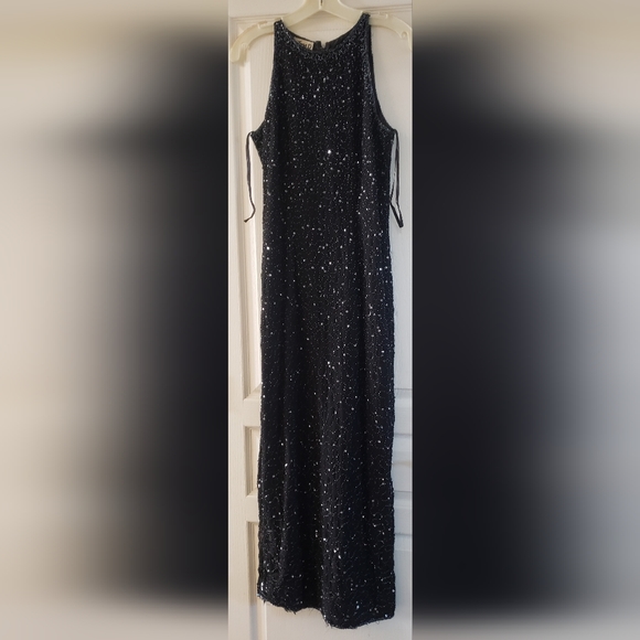 Vintage JMD New York Beaded/Sequin Full Length Dress - Size M - Picture 5 of 5